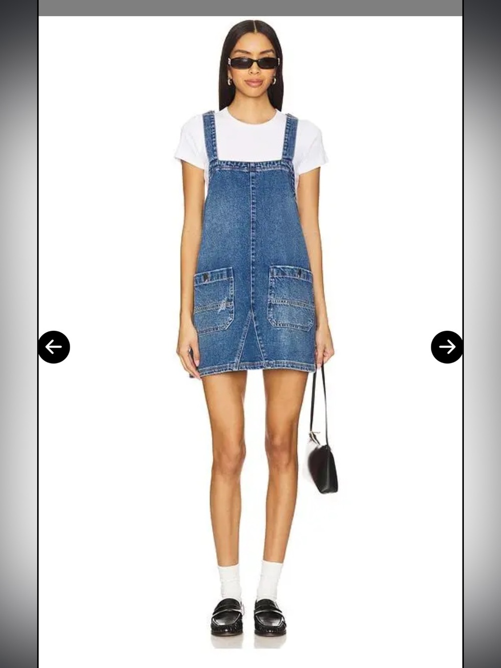 We The Free Blue Denim Mini Dress S